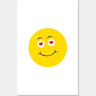 Emoji - love kiss face Posters and Art